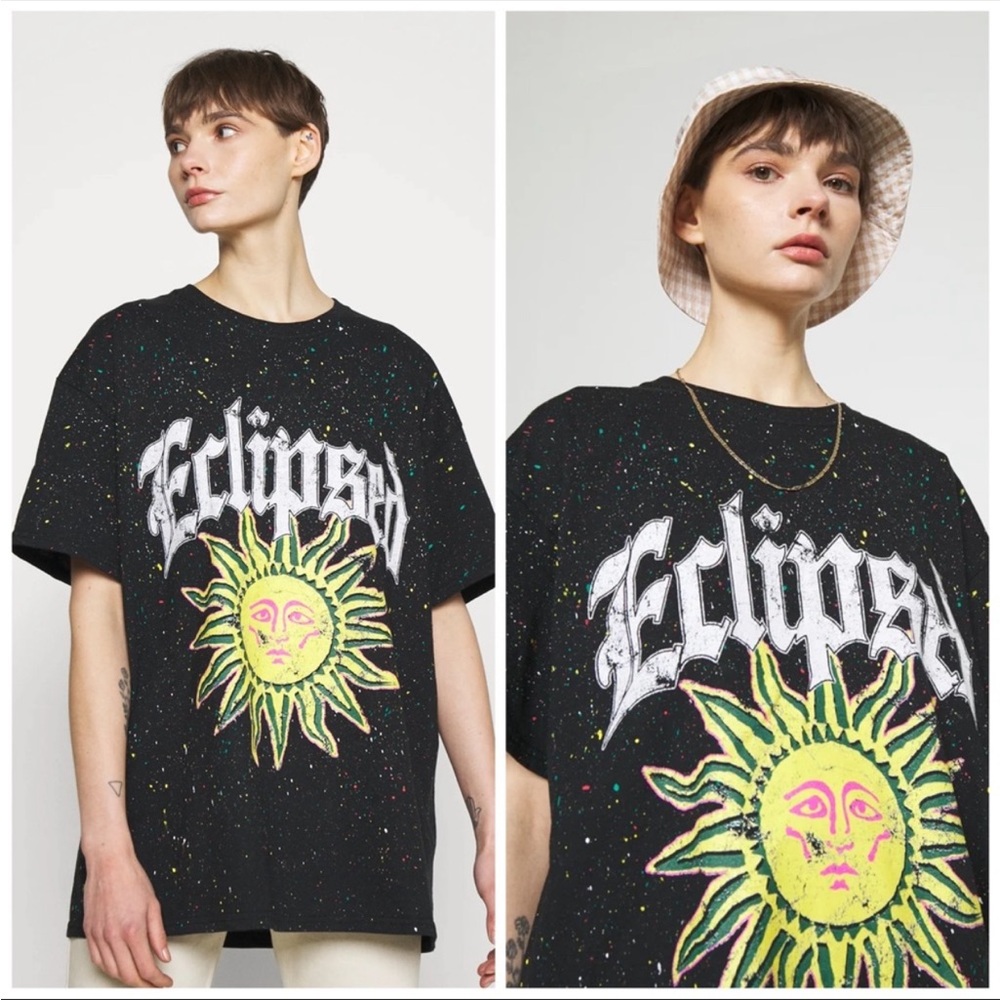 UO BDG Eclipsed Sun Splattered Dress Top